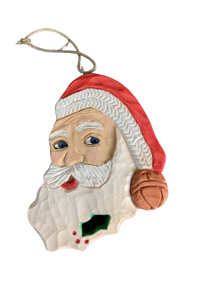 Watchful Santa Ornament